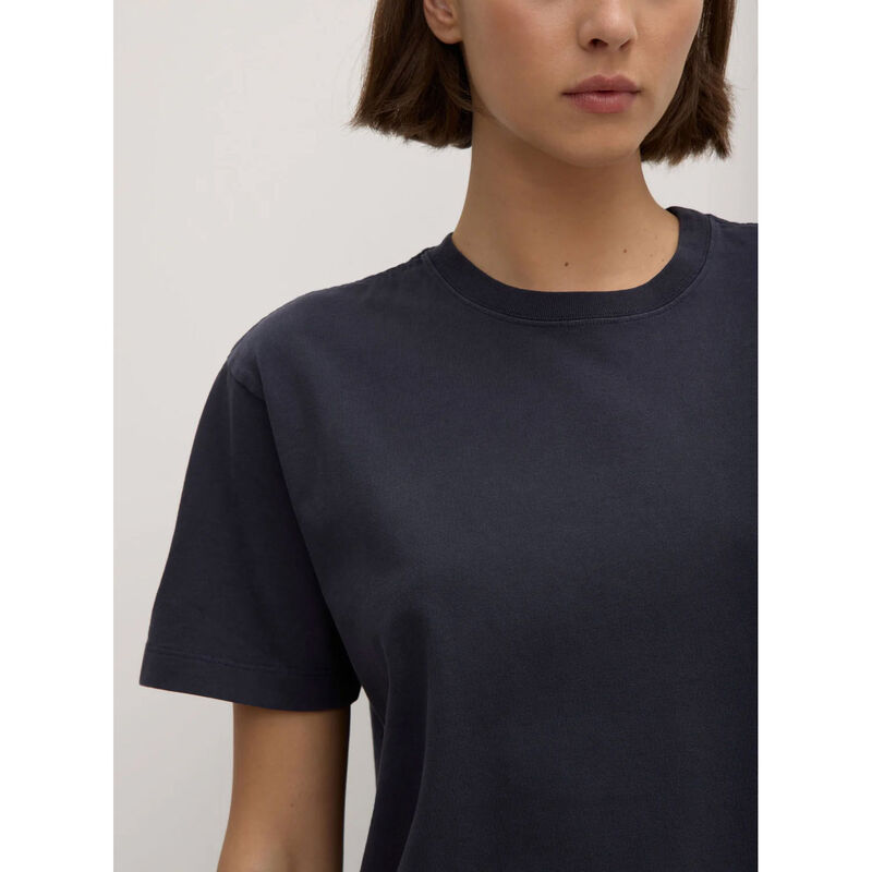 Assembly Label Womens Organic Base Tee True Navy image number 2